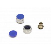 Соединение резьбозажимное flex/pink+ 20х2,8x3/4quot; с евроконусом (никелированная латунь)