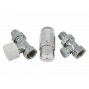 Комплект узла нижнего подкл SCHLOSSER прямой STANDARD MINI 1/2quot; (хром) с термоголовкой MINI DIAMANT М30х1,5