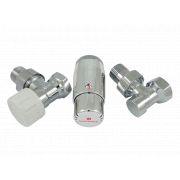 Комплект узла нижнего подкл SCHLOSSER угловой STANDARD MINI 1/2quot; (хром) с термоголовкой MINI DIAMANT М30х1,5