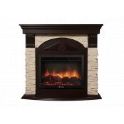 Портал Firelight Torre 30U (угловой) камень слоновая кость, шпон темный дуб