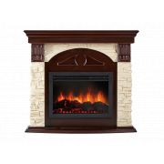 Портал Firelight Torre 26/30S камень слоновая кость, шпон темный дуб