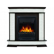 Портал Firelight Scala Classic камень сланец скалистый белый, шпон тёмный дуб