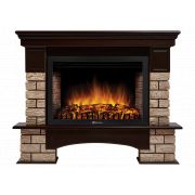 Портал Firelight Forte Wood 30 камень коричневый, шпон темный дуб