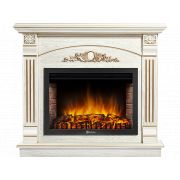 Портал Firelight Barocco 30 шпон белый дуб с золотой патиной