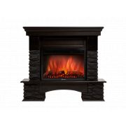 Портал Firelight Pietra Nuovo 25 камень сланец чёрный, шпон венге