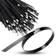 Хомут кабельный 7.9х500 сталь ANSI 316 с покрытием TOKOV ELECTRIC TKE-HM316-7.9-500-C/100