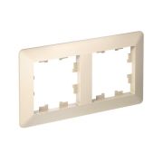 Рамка 2-м AtlasDesign Air беж./дым. бел. SE ATN220202
