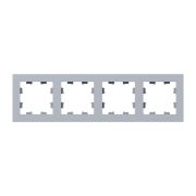 Рамка 4-м Эпика пластик алюм. EKF UP1-FPA-04