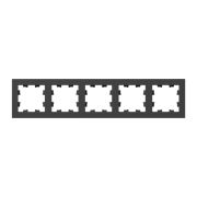 Рамка 5-м Эпика пластик черн. EKF UP1-FPB-05