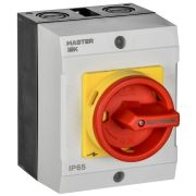 Переключатель кулачковый 16А (сх. 90) в боксе закрытая рукоятка авар. IEK MI-CS22-016-090