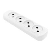 Колодка удлинителя 4-м без заземл. 10А Эксперт 2.2кВт EKF AKB10-4