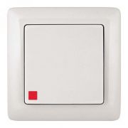 Выключатель 1-кл. СП Хит 6А IP20 250В с подсветкой бел. SchE VS16-135-B