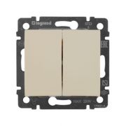 Выключатель 2-кл. СП Valena 10А IP31 250В механизм сл. кость IEK 774305