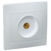 Розетка телевизионная TV 1-м СП Кварта РТВ10-КБ IP20 бел. GENERICA EAK10-K01-DM