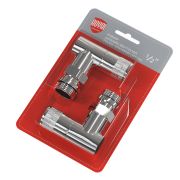 Набор дизайн-вентилей PIANO, угловой (хром) 1/2quot;